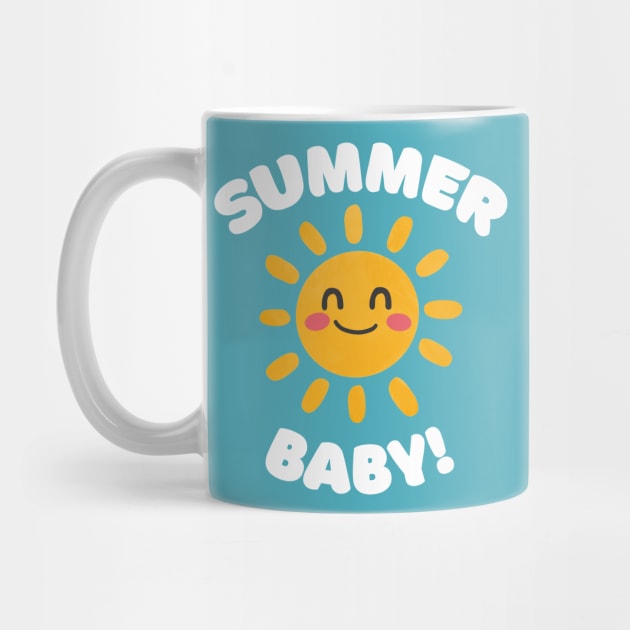 Summer Baby - Retro Smiley Sun Design by DankFutura